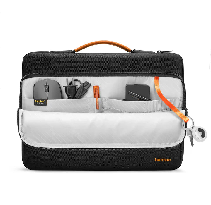 Tomtoc Defender-A14 Laptop Briefcase 13.5 Inch Black - حقيبة لابتوب مقاس 13.5 بوصة من تومتوك