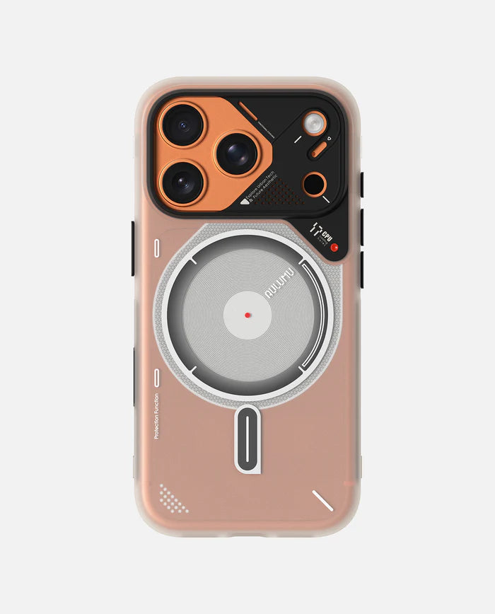 A17 FROSTED CASE FOR IPHONE 17 PRO MAX TRANSLUCENT GRAY - كفر ايفون 17 برو ماكس من اولومو رمادي شفاف