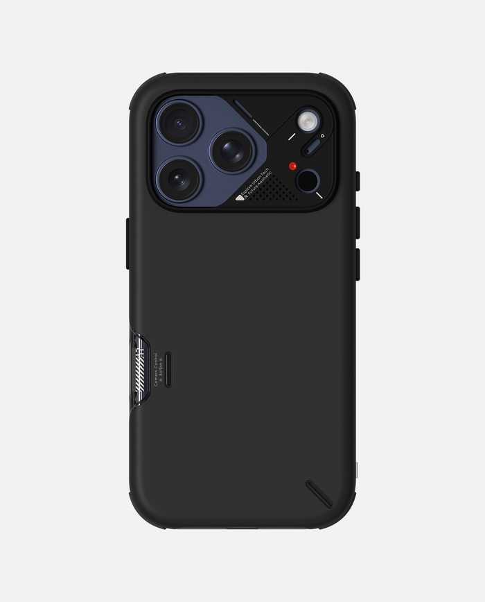 A17 SLIM SHOCKPROOF CASE FOR IPHONE 17 PRO MAX BLACK - كفر ايفون 17 برو ماكس من اولمو اسود