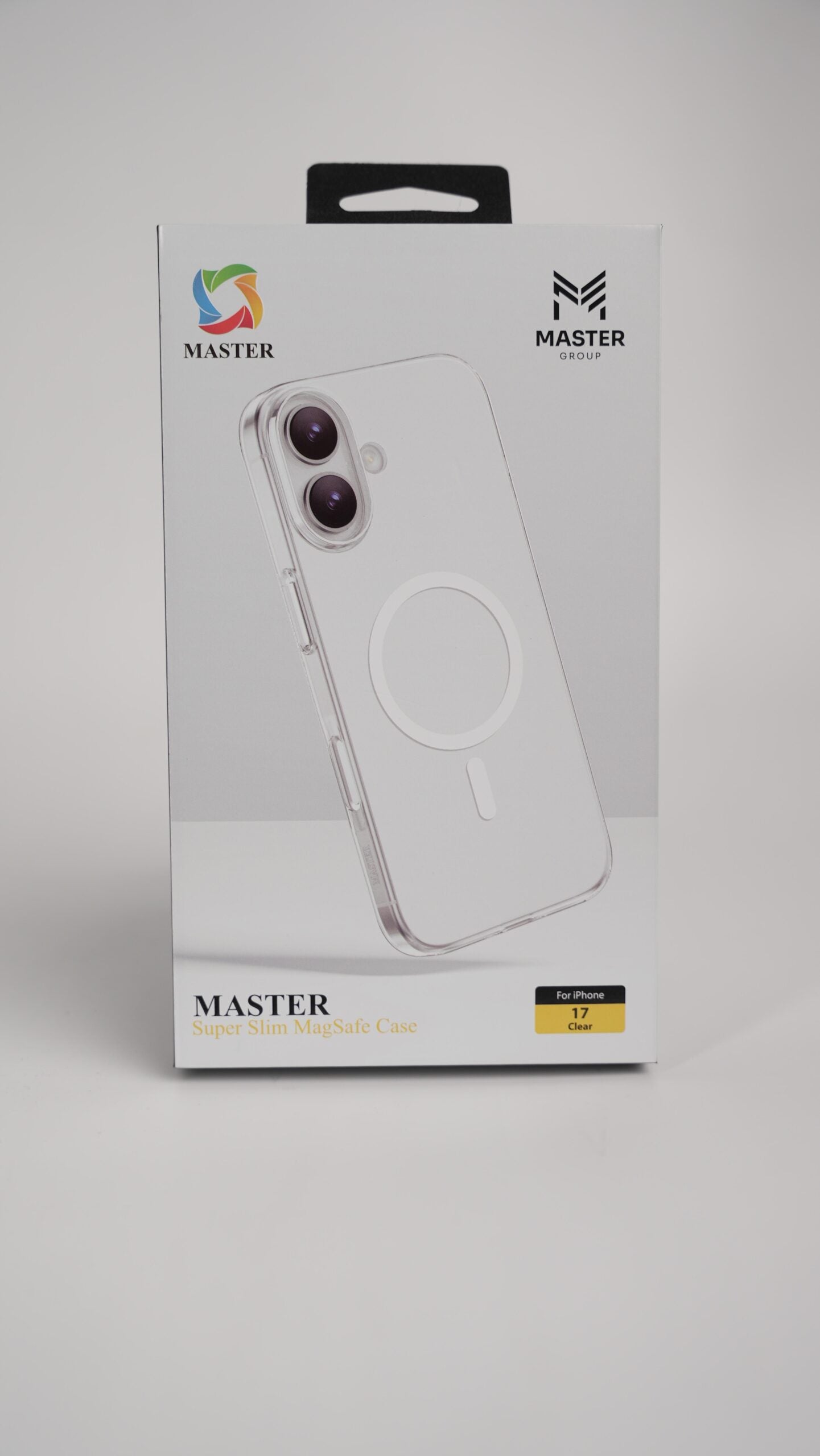 Master Super Slim Magsafe Case For iPhone 17 Clear - كفر ايفون 17 ماك سيف شفاف سليم من ماستر