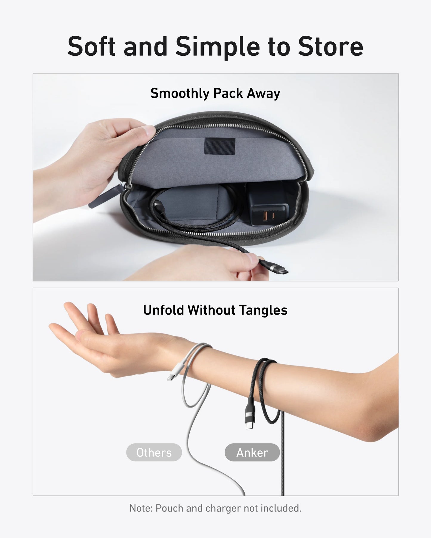 Anker USB-C to C Cable 3ft 240W Upcycled-Braided - كيبل تايب سي تايب سي 240 واط من انكر