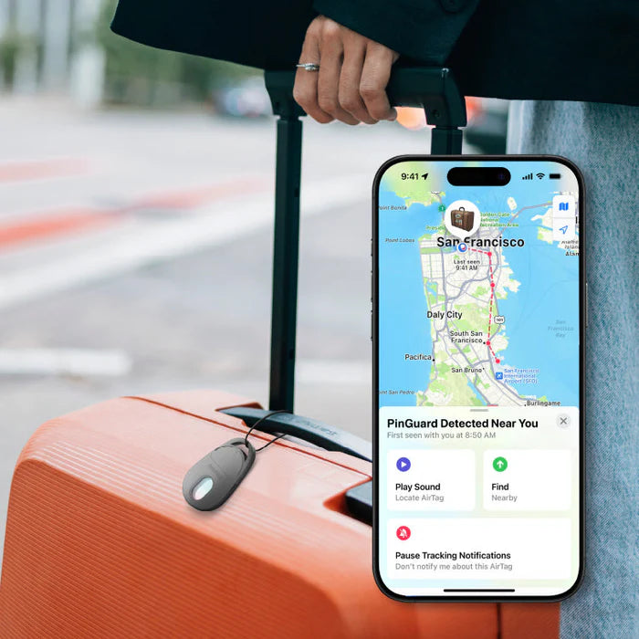 Momax PinGuard Camera Scanning Find my locator Black - اداة التتبع وكاشف الكاميرات المخفية من موماكس اسود