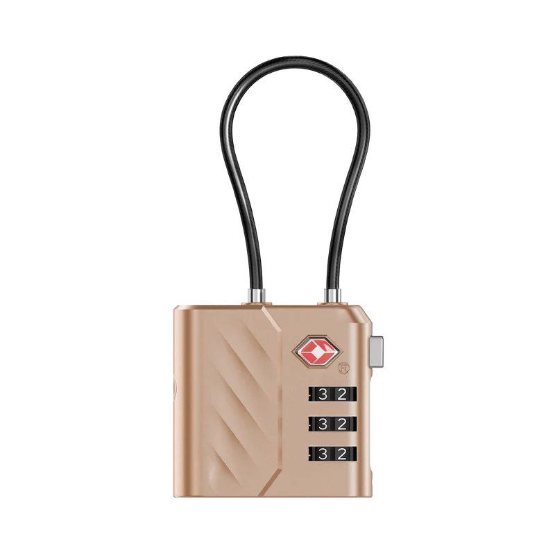 Momax PinLock TSA Padlock Find my locator Desert Titanium - قفل ذكي بتقنية TSA مع خدمة تحديد الموقع من موماكس دزرت تيتانيوم