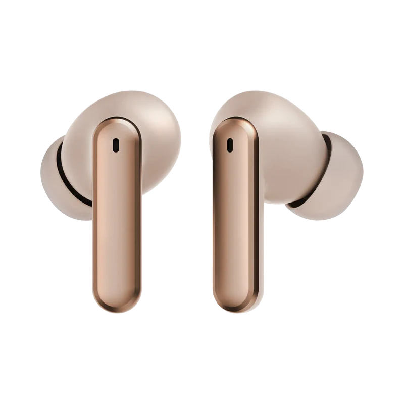 Momax Vibe Lite True Wireless Noise Cancelling Earbuds Gold - سماعات بلوتوث بتقنية الغاء الضوضاء من موماكس ذهبي