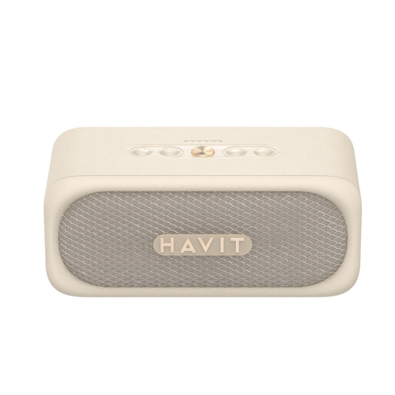 Havit SK905BT Bluetooth Speaker - Beige - سبيكر بيجي من هافيت