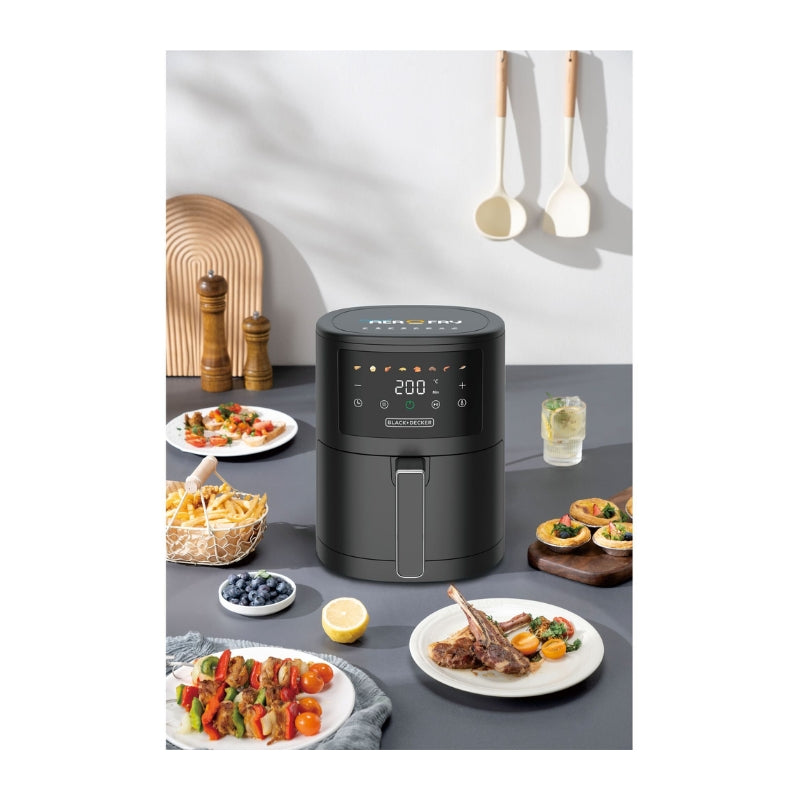 Black&Decker AF3500-B5 Air Fryer 3.5L black - قلايو هوائية 3.5 لتر من بلاك اند ديكر