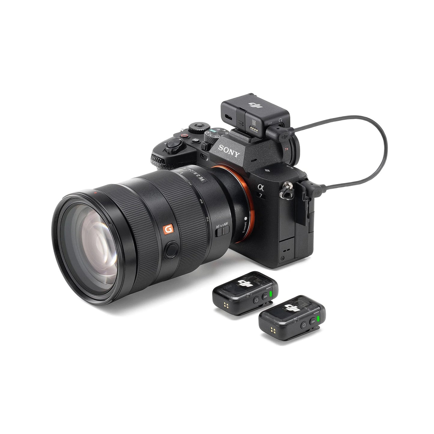 DJI MIC2 DUO - نك مايك 2 لاسلكي مع علبة شحن (2 جهاز إرسال + 1 جهاز استقبال) من دي جي اي