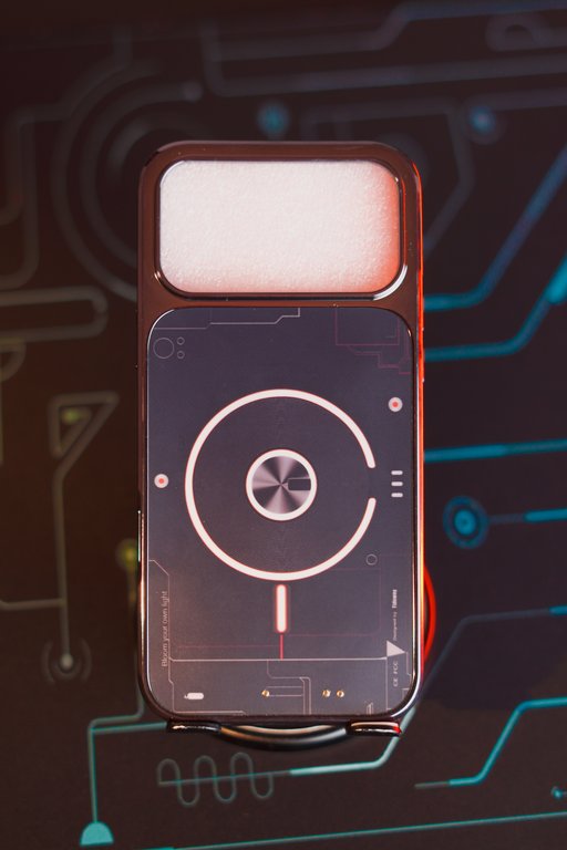 LED CASE FOR IPHONE 17 PRO MAX MAGSAFE BLACK - كفر ايفون 17 برو ماكس باضاءة LED مع ماك سيف اسود