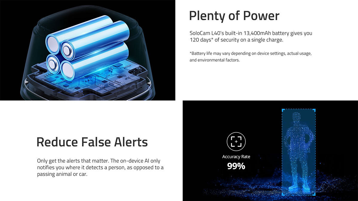 ANKER EUFY CAM MOTION ACTIVATED ULTRA BRIGHT SPOTLIGHT SOLOCAM L40- كاميرا خارجية بدون اسلاك من انكر