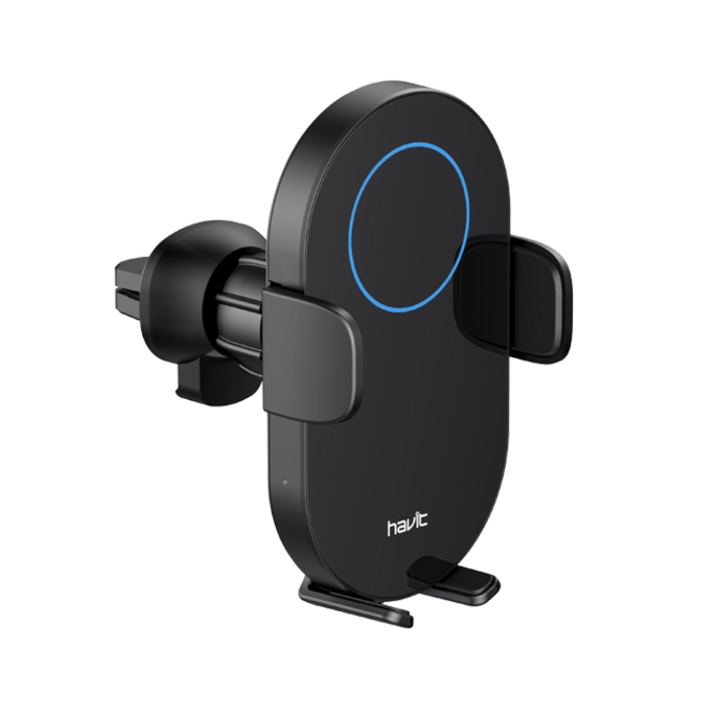 Havit W3018 15W Wireless Charging and Car Holder Black - ستاند سياره مع شحن لاسلكي 15 واط من هافيت اسود