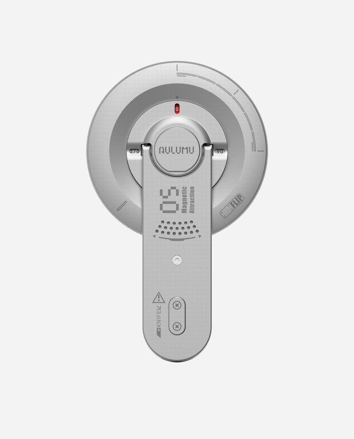 AULUMU G05 AIR 5-IN-1 MAGNETIC PHONE KICKSTAND SLIVER - ستاند ماك سيف 5 في 1 من اولومو فضي