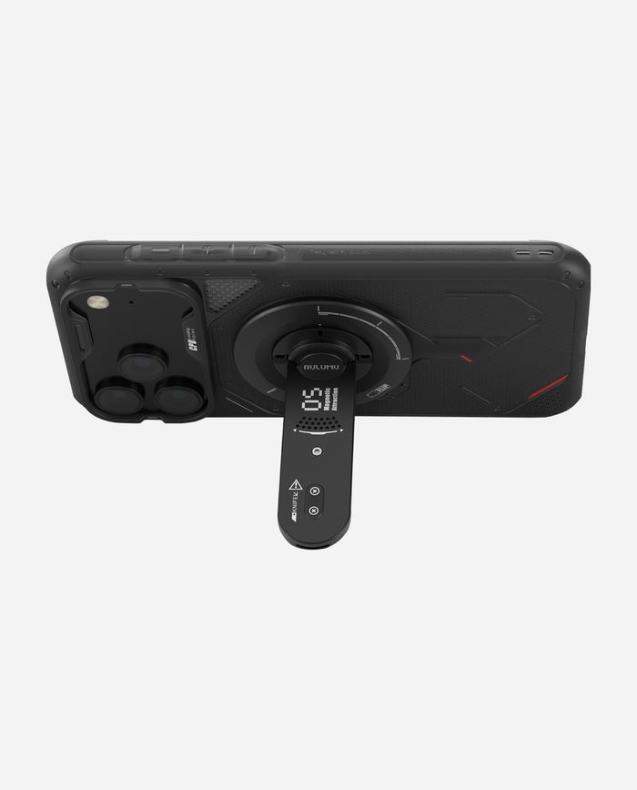 AULUMU G05 AIR 5-IN-1 MAGNETIC PHONE KICKSTAND BLACK - ستاند ماك سيف 5 في 1 من اولومو اسود
