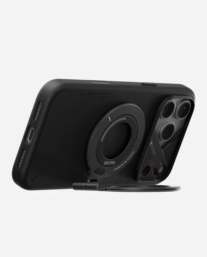 AULUMU G09 INFINITE DUAL-MAG STAND FOR PHONE BLACK - ستاند ماك سيف ثلاثي المحاور من اولومو اسود