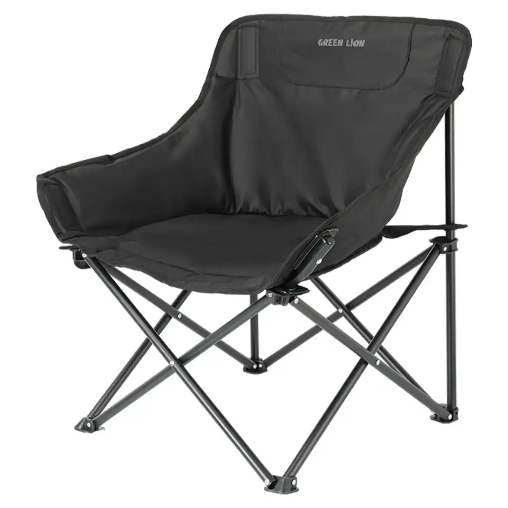Green Lion RANGER Foldable Camping Chair Black - كرسي تخييم قابل للطي من كرين لون اسود