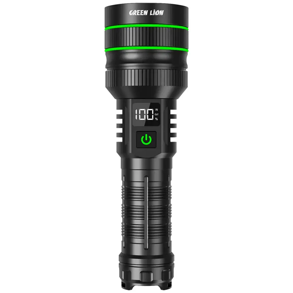 Green Lion Hyper Ray Pro 3000LM Black - مصباح كشاف 3000 لومن من كرين اسود