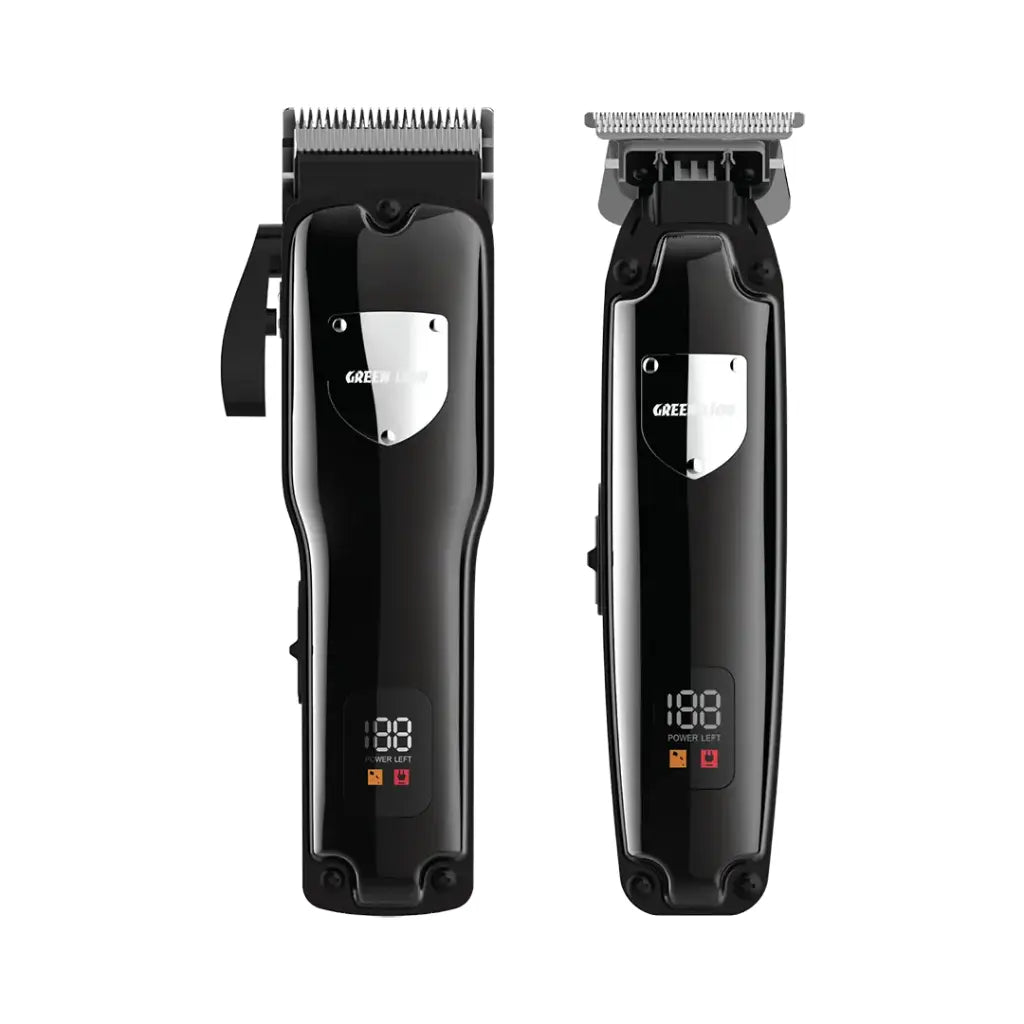 Green Lion Pro Trim Duo Hair Clipper Black - ماكنة حلاقة 8 واط من كرين اسود
