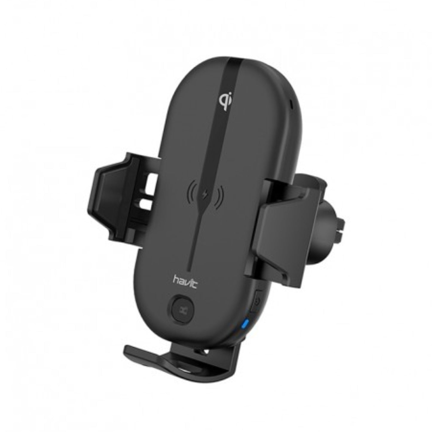 Havit W3018 15W Wireless Charging and Car Holder Black - ستاند سياره مع شحن لاسلكي 15 واط من هافيت اسود