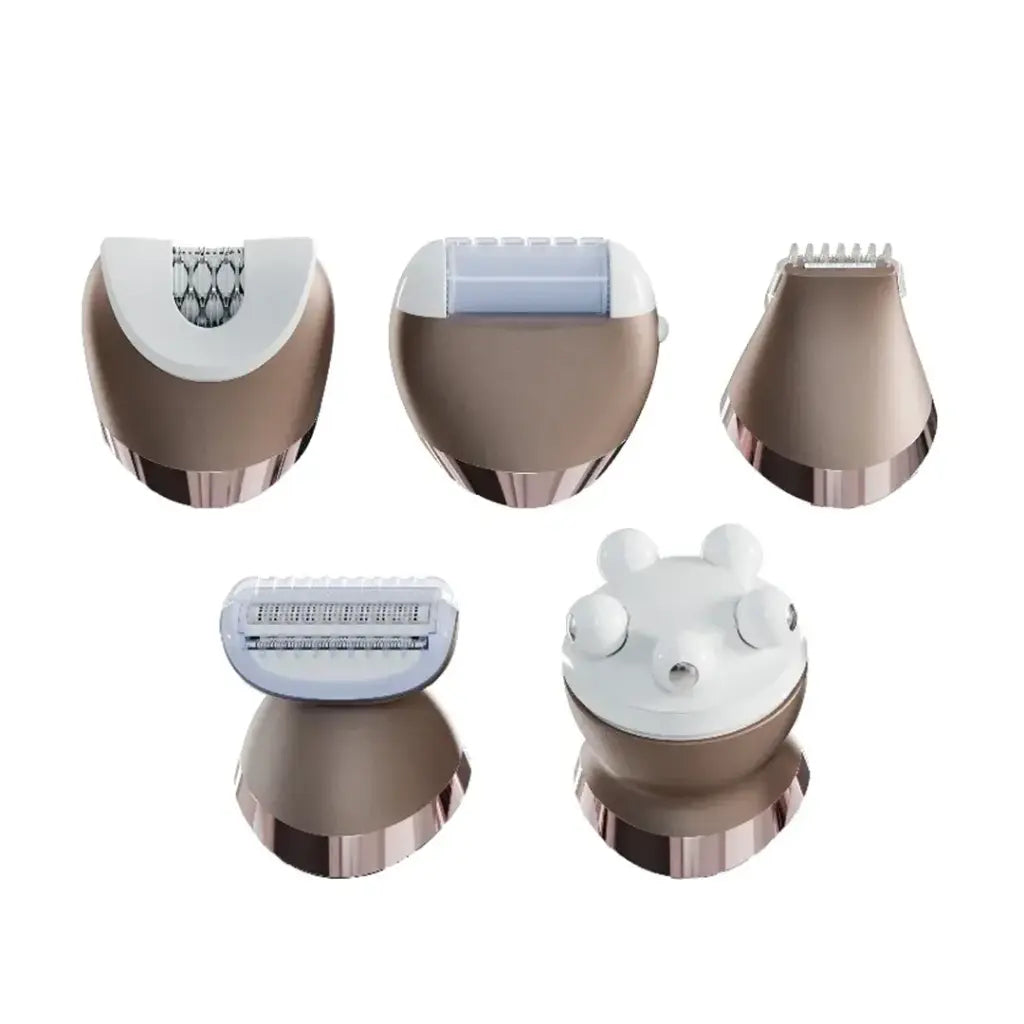 Green Lion 5 in 1 Cordless Epilator Kit White - ماكنة حلاقة لاسلكي 5 في 1 من كرين ابيض