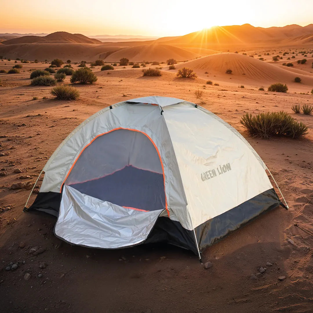Green Lion GT3-PLUS Camping Tent Beige -خيمة تخييم خفيفة ومقاومة للعوامل الجوية من كرين لون بيجي