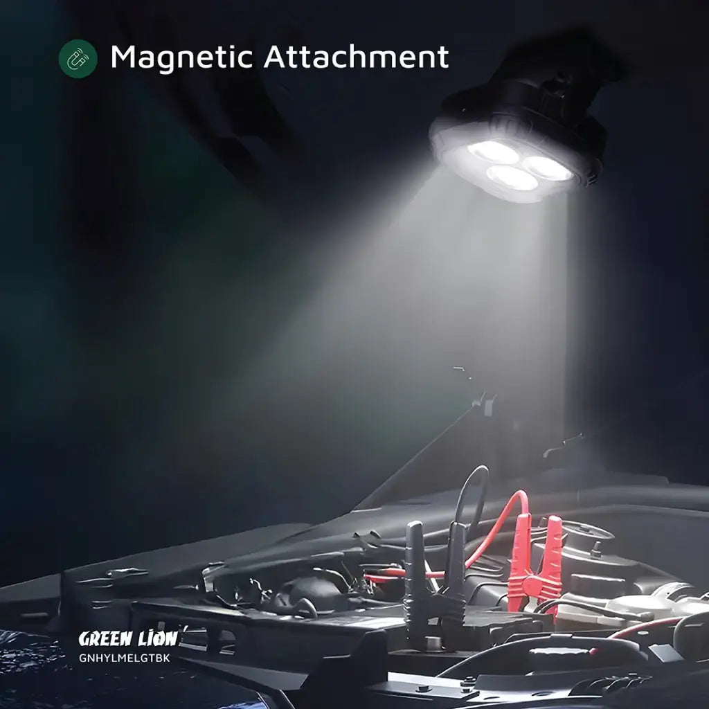 Green Lion Hyper Lume Working Light 1000LM - Black-كشاف اضاءة عمل قوي هايبر لوم من غرين لايون بقوة إضاءة 1000 لومن – أسود