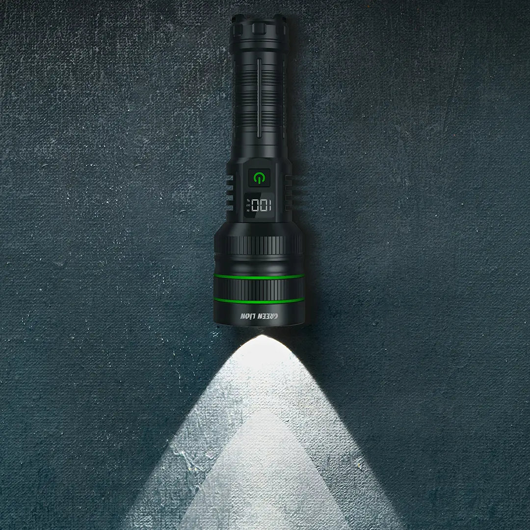 Green Lion Hyper Ray Pro 3000LM Black - مصباح كشاف 3000 لومن من كرين اسود