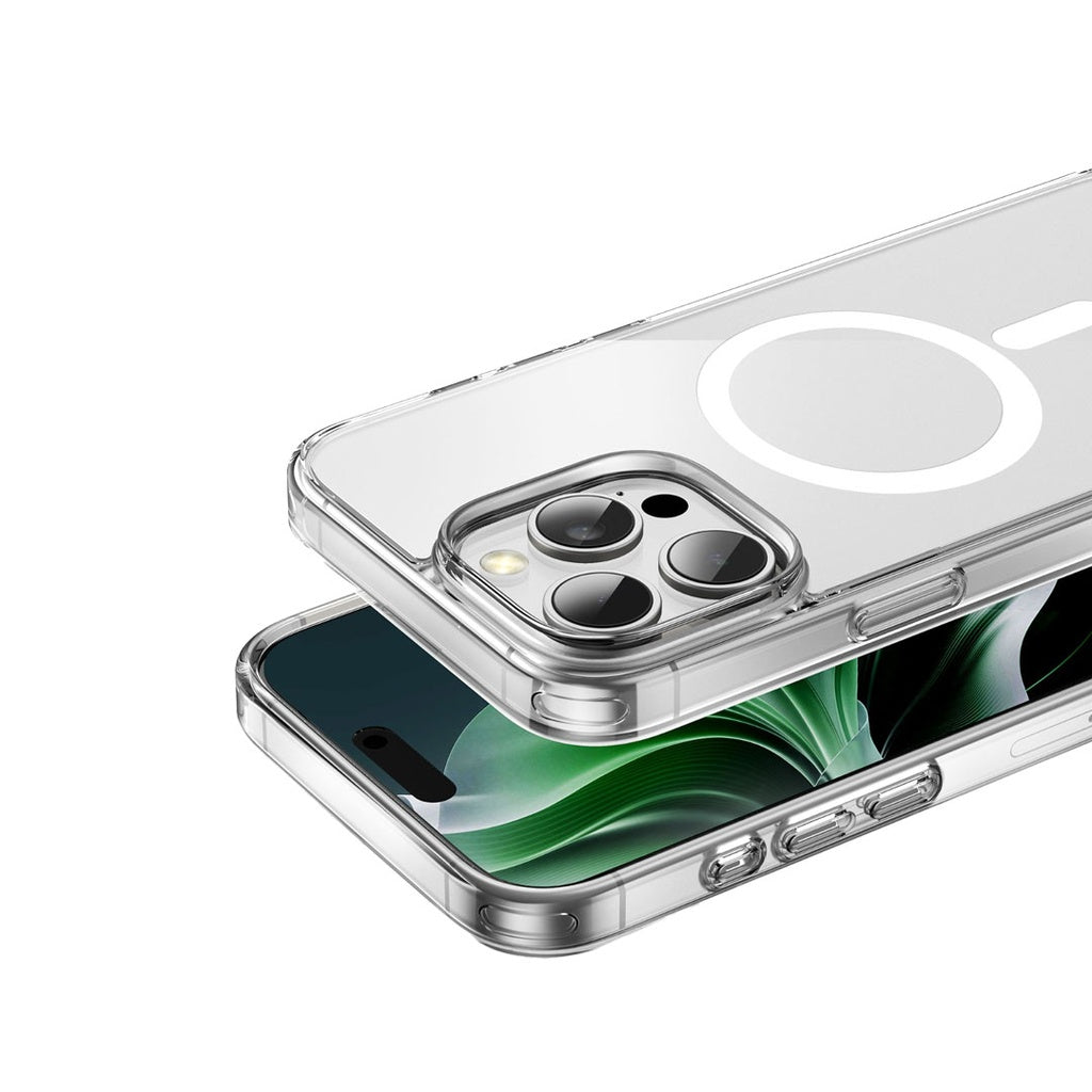 Green Lion Magsafe Crystal Clear Case iPhone 16 Pro Clear - كفر شفاف ماك سيف للايفون 16 برو من كرين