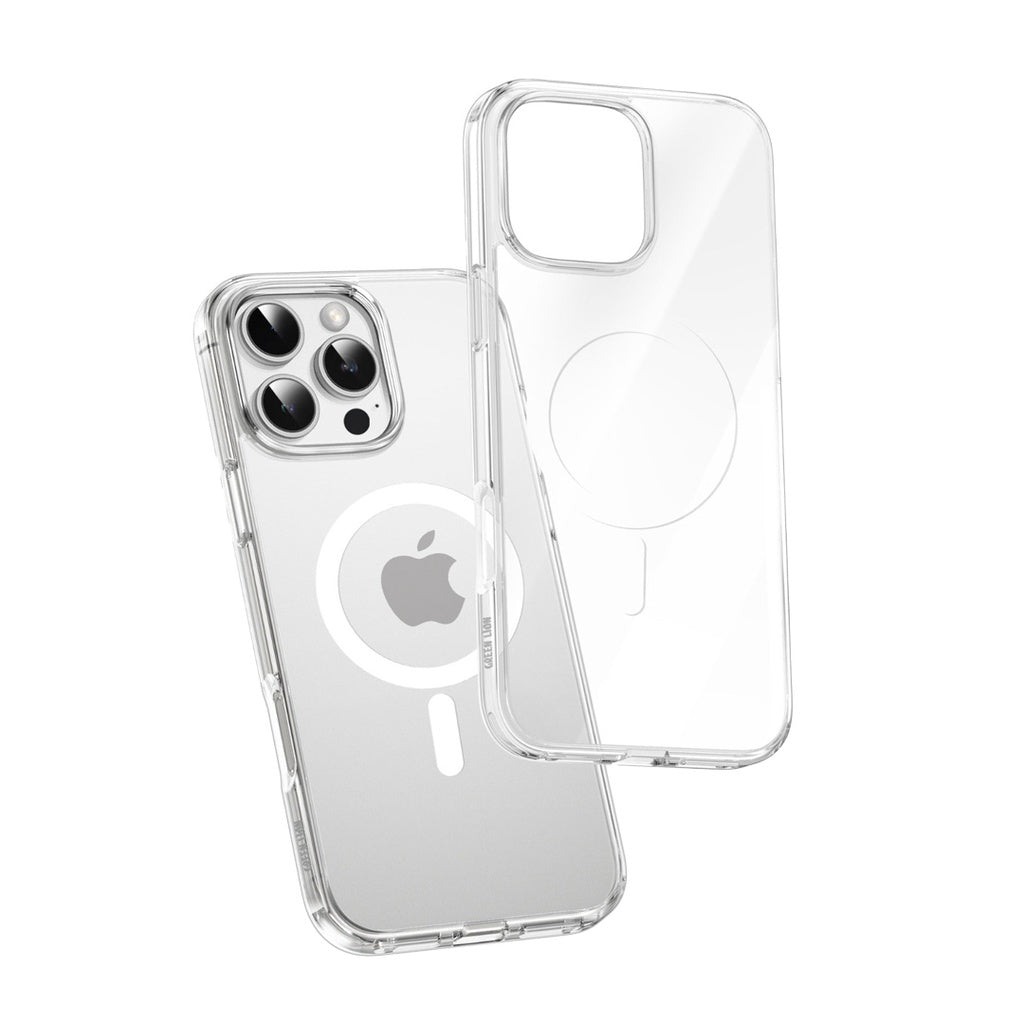 Green Lion Magsafe Crystal Clear Case iPhone 16 Pro Clear - كفر شفاف ماك سيف للايفون 16 برو من كرين