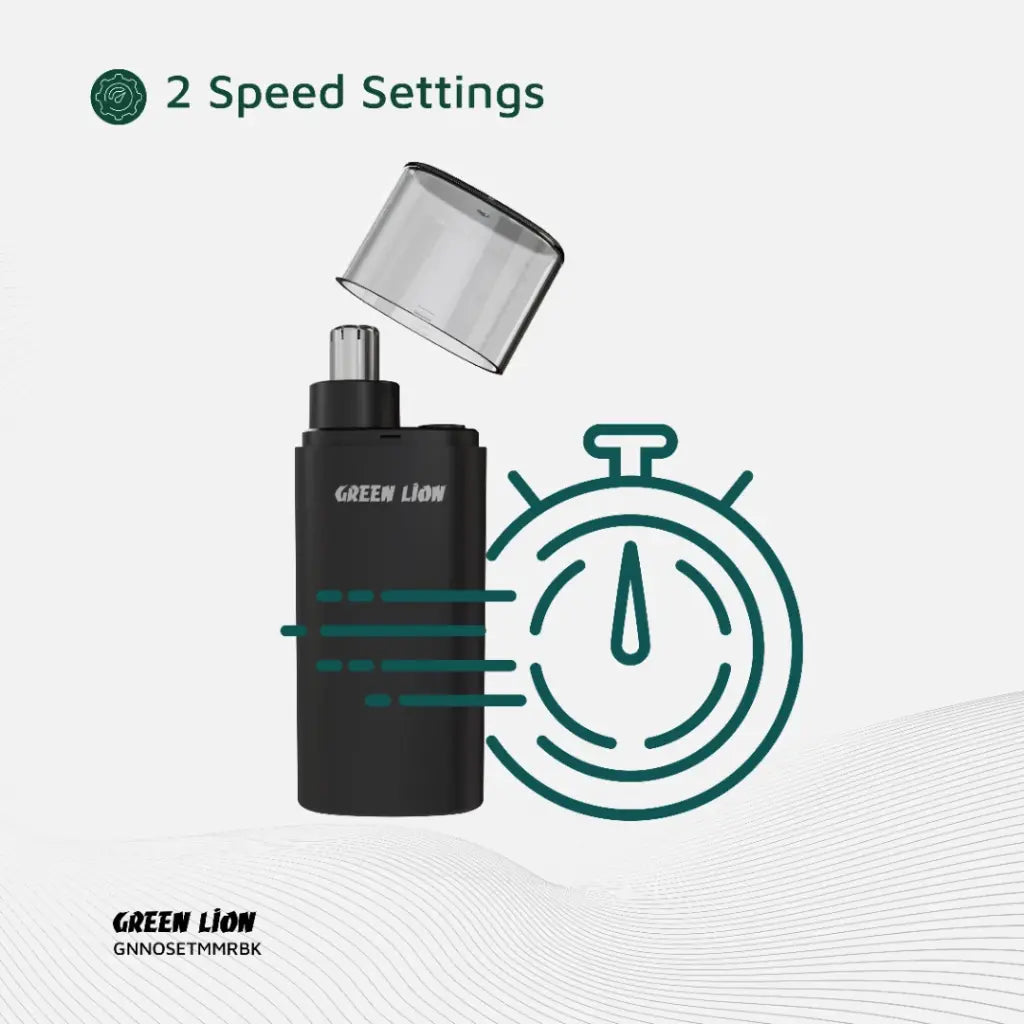 Green Lion Nose Pro Nose and Ear Trimmer Black - ماكنة حلاقة الانف والاذن من كرين اسود