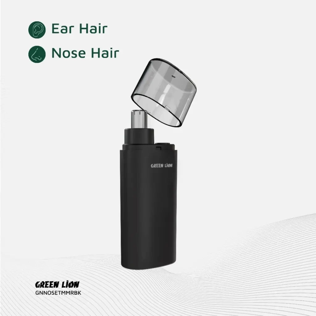 Green Lion Nose Pro Nose and Ear Trimmer Black - ماكنة حلاقة الانف والاذن من كرين اسود