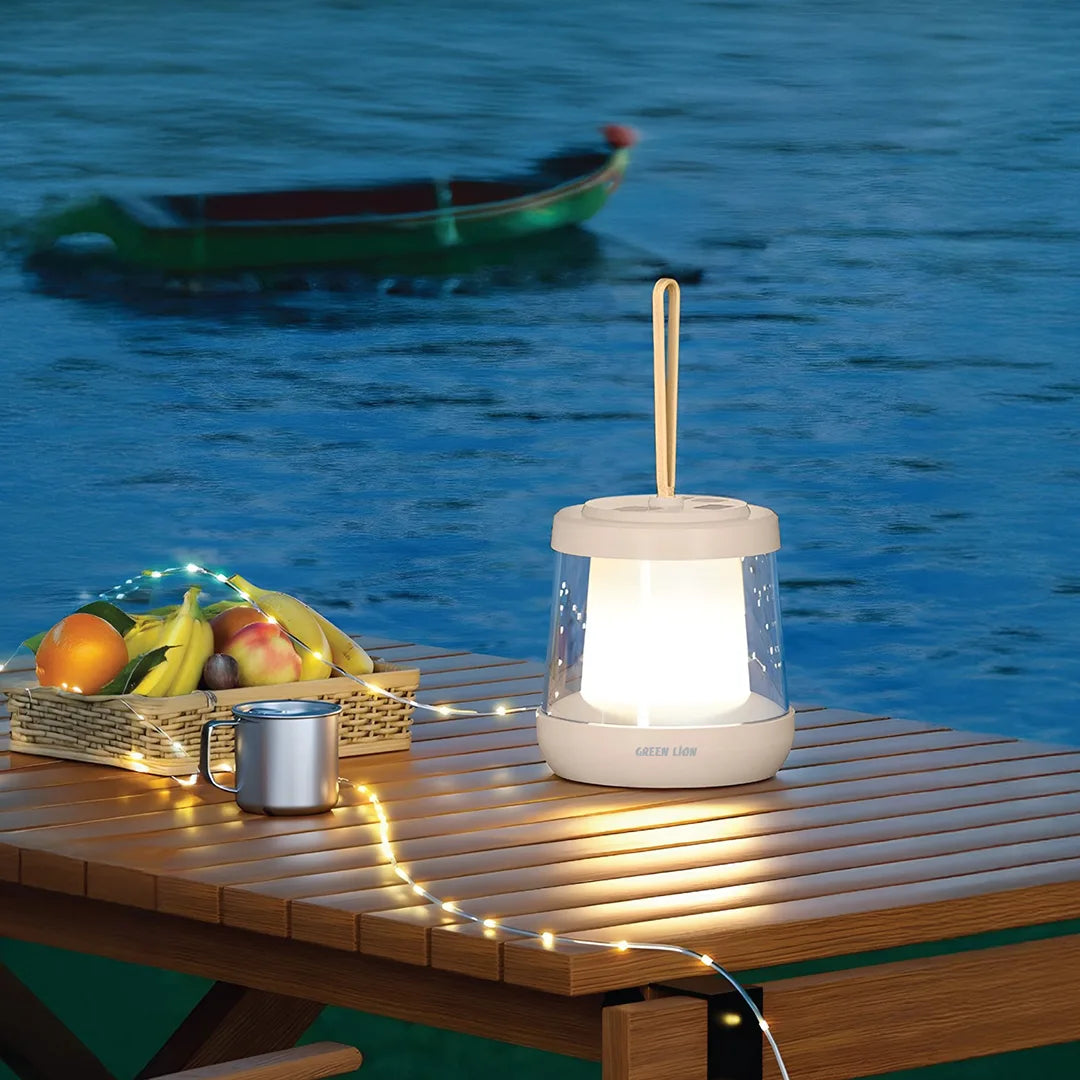 Green Lion Lumex LED Light with Inbuilt LED Strip Light Beige - مصباح ليد لوميكس مع شريط إضاءة ليد مدمج 10 واط من كرين بيجي