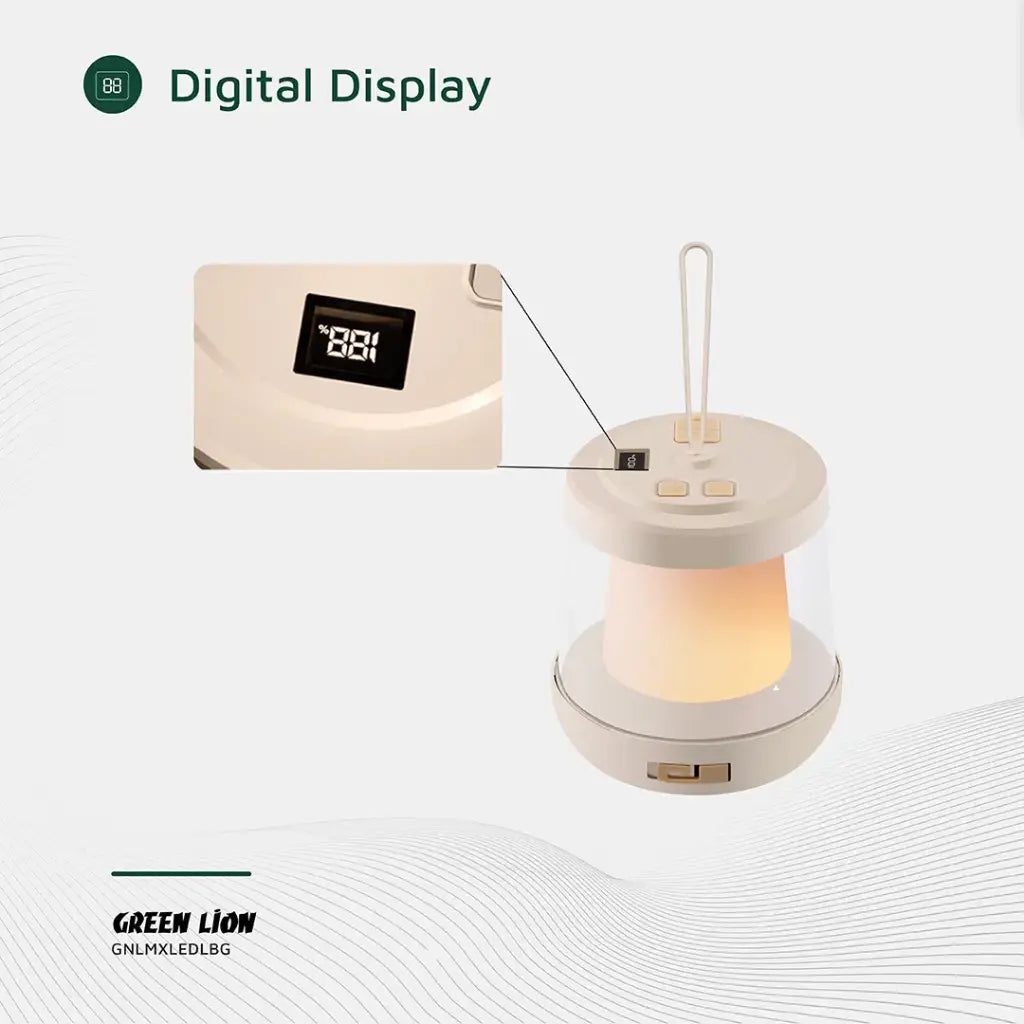 Green Lion Lumex LED Light with Inbuilt LED Strip Light Beige - مصباح ليد لوميكس مع شريط إضاءة ليد مدمج 10 واط من كرين بيجي