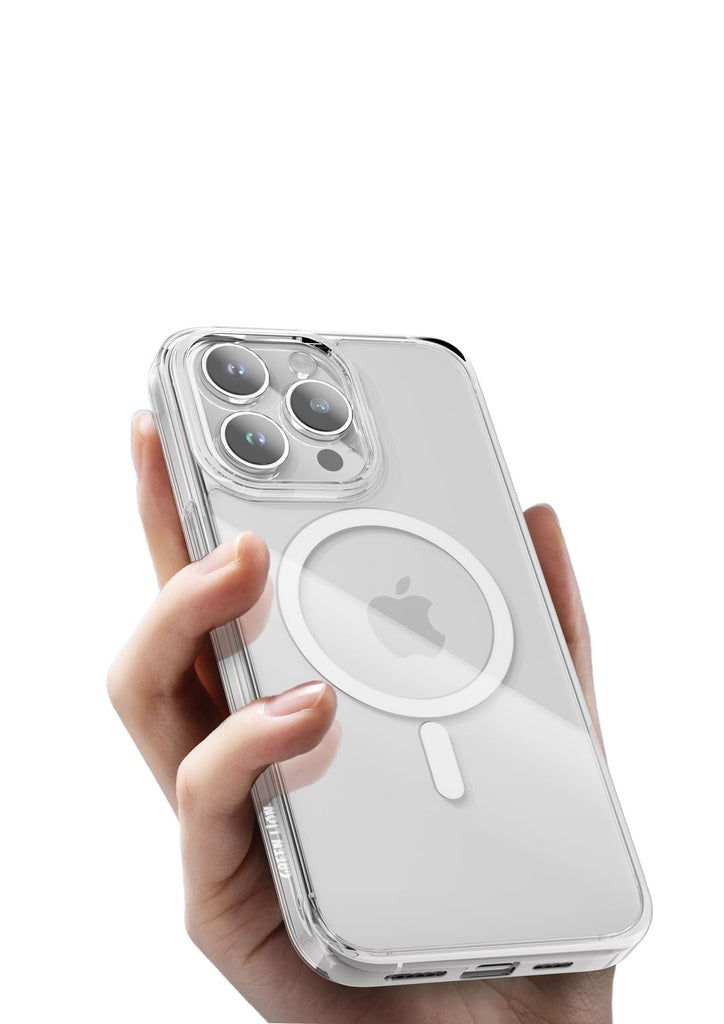 Green Lion Magsafe Crystal Clear Case iPhone 15 Pro Clear - كفر شفاف
ماك سيف للايفون 15 برو من كرين