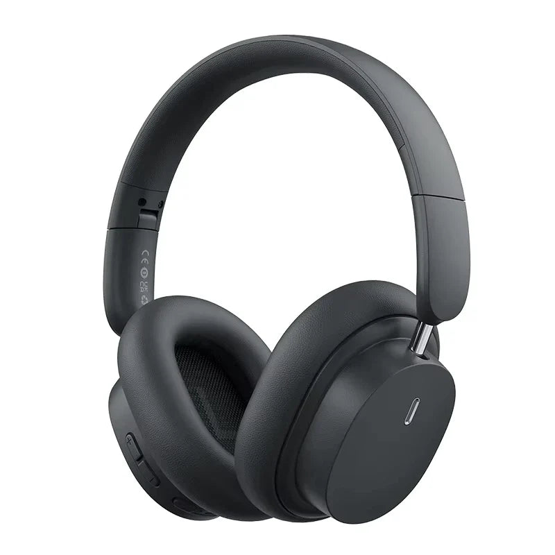 BASEUS BOWIE D05 WIRELESS HEADPHONES CLUSTER BLACK - سماعات هيدسيت لاسلكية من باسيوس اسود