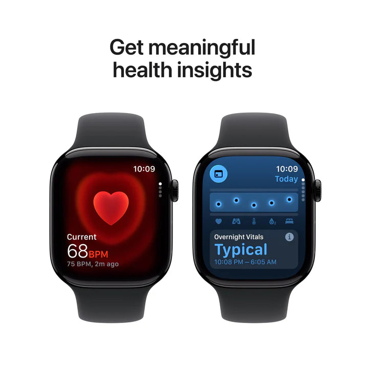 APPLE WATCH SERIES 11 46MM JET BLACK M/L - ابل ووتش سيريس 11 قياس 46 ملم لون جيت بلاك - سوار M/L