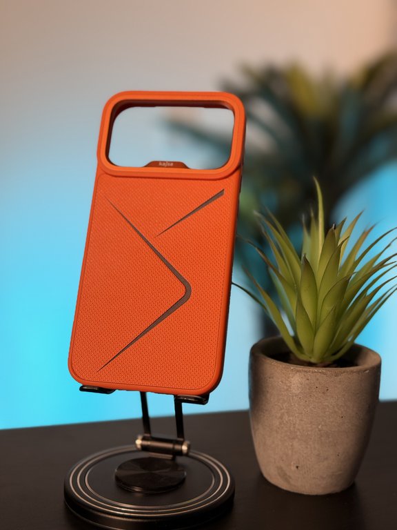 KAJSA CASE FOR IPHONE 17 PRO MAX ORANGE - كفر ايفون 17 برو ماكس من كاجسا برتقالي