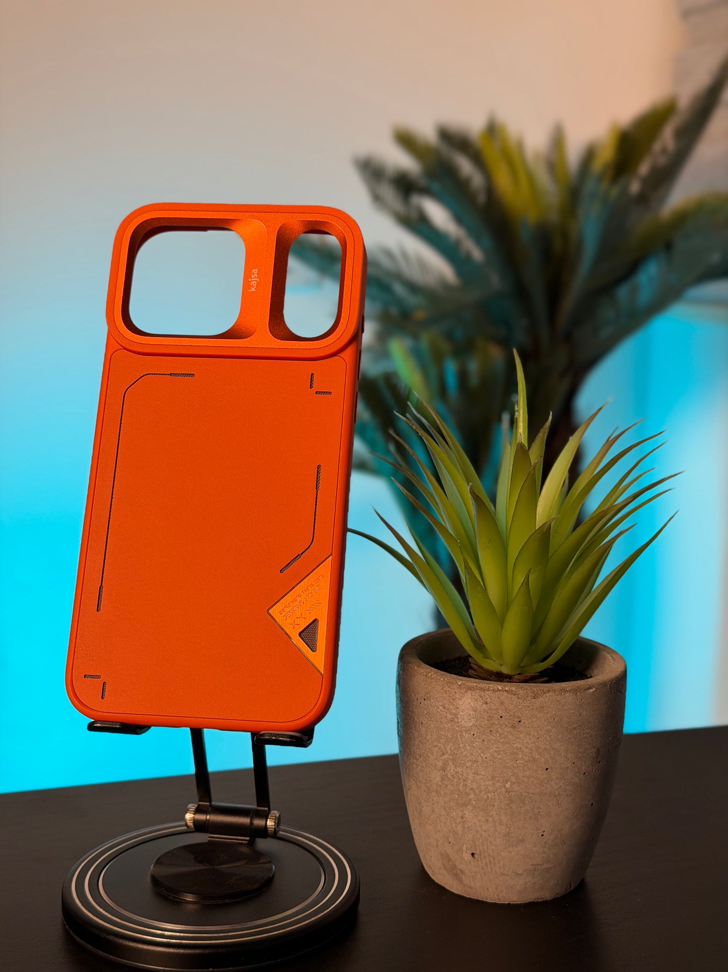 KAJSA CASE FOR IPHONE 17 PRO MAX ORANGE - كفر ايفون 17 برو ماكس من كاجسا برتقالي