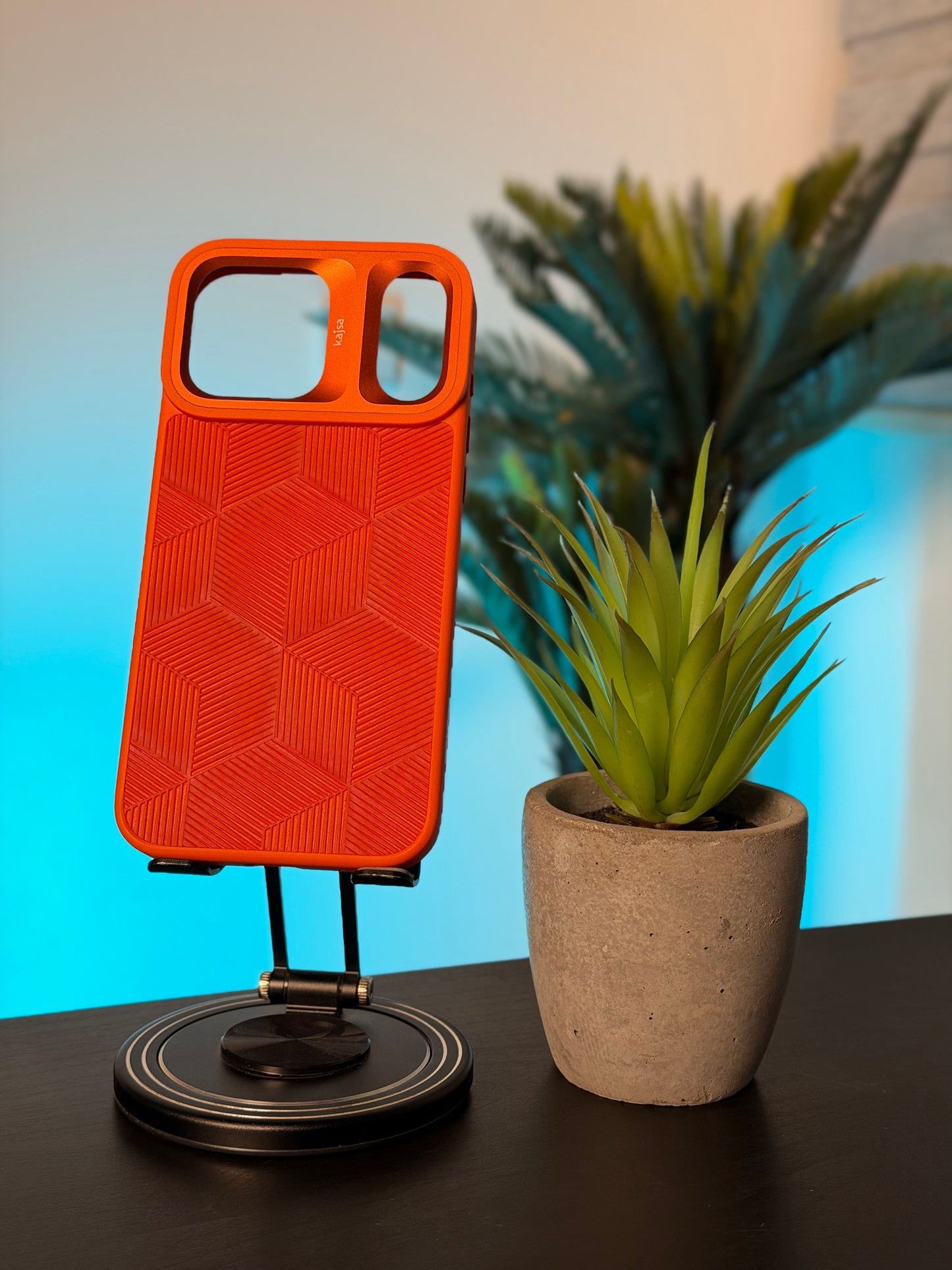 KAJSA CASE FOR IPHONE 17 PRO MAX ORANGE - كفر ايفون 17 برو ماكس من كاجسا برتقالي