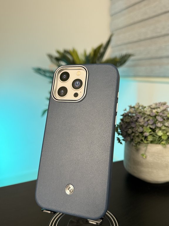 PREMUAM CASE FOR IPHONE 16 PRO MAX NAVY - كفر ايفون 16 برو ماكس نيلي