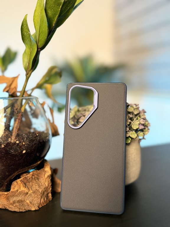 VEGAN LEATHER CASE FOR SAMSUNG S25 ULTRA NAVY - كفر سامسونج اس 25 الترا جلد