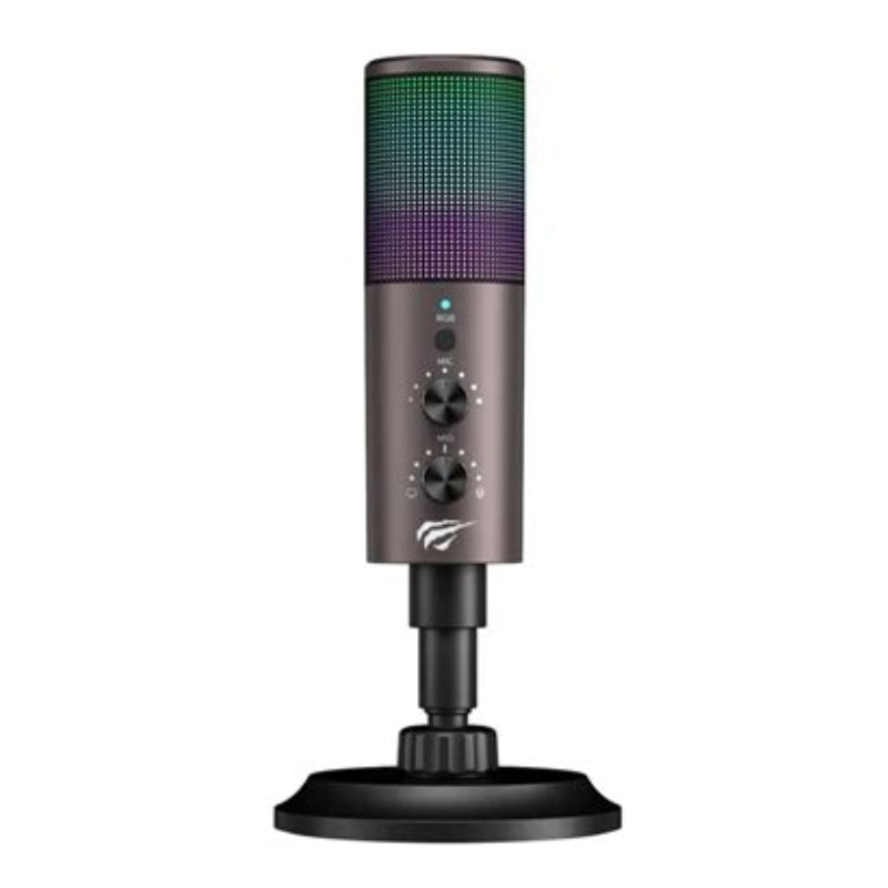 Havit GK61 Live microphone Black + ochre - مايكروفون سلكي من هافيت اسود