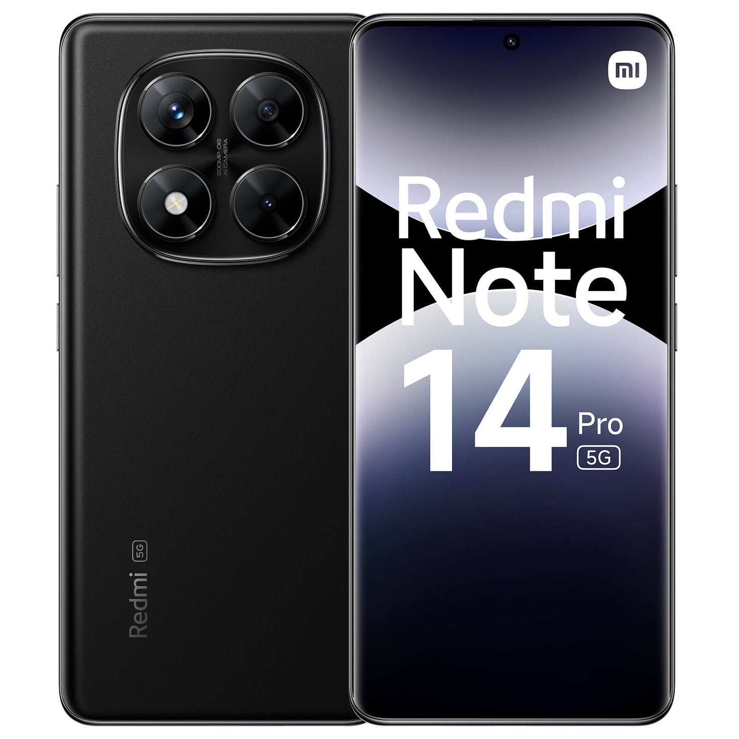 Redmi Note 14 Pro 5G 12/256 GB Midnight Black - ريدمي نوت 14 برو 5 جي 256/12 جيجابايت اسود
