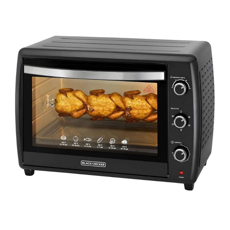 Black&Decker TRO70RDG-B5 70L Toaster Oven with Double Glass - فرن كهربائي بقوة 2200 واط وبسعة 70 واط من بلاك اند ديكر