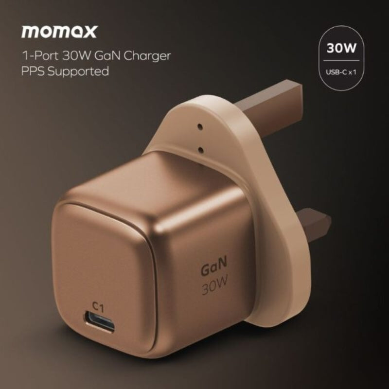 Momax MOMAX BUNDLE SET 30W GAN+60W Cable - شاحن 30 واط مع كيبل تايب سي تايب سي 60 واط من موماكس