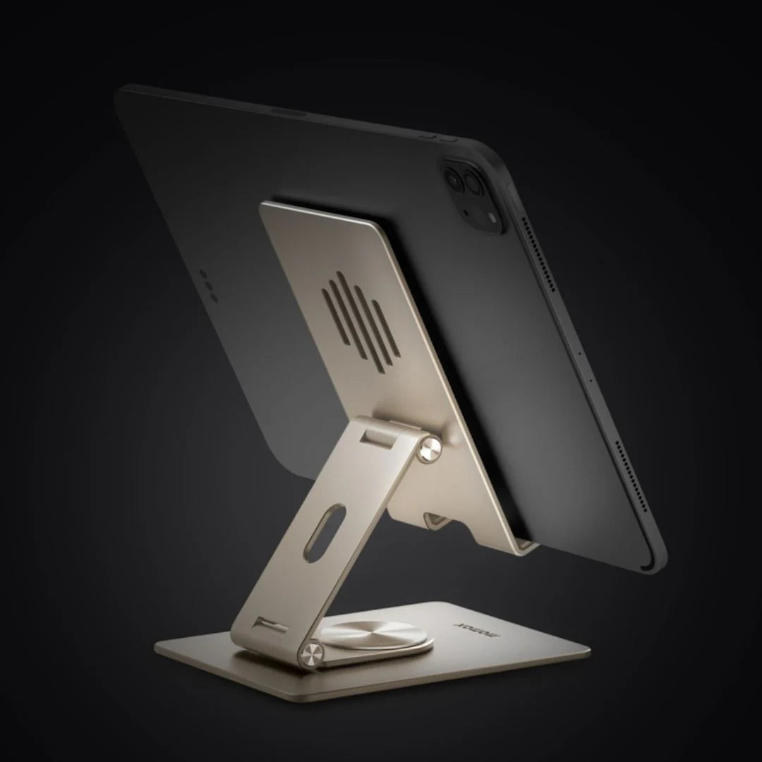 Momax Fold Stand Rotatable Phone Tablet Stand (Titanium)