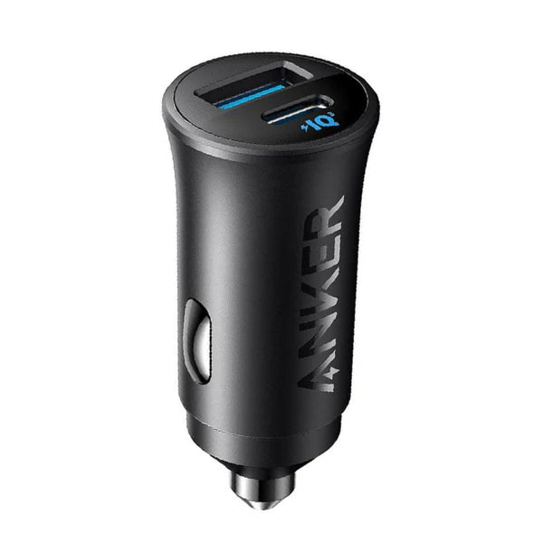 Anker Car Charger 30W 2-Ports Black - شاحن سيارة 30 واط من انكر اسود