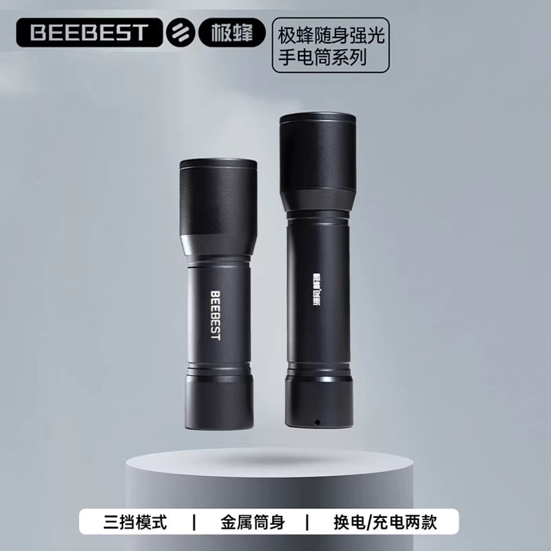 Jifeng portable high-intensity flashlight with Rechargeable battery - مصباح يدوي محمول عالي الشدة قابل لإعادة الشحن