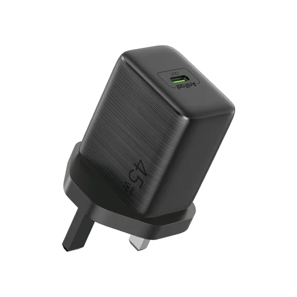 Oraimo Wall Charger USB-C Port 45W Black - شاحن تايب سي 45 واط من اورايمو اسود