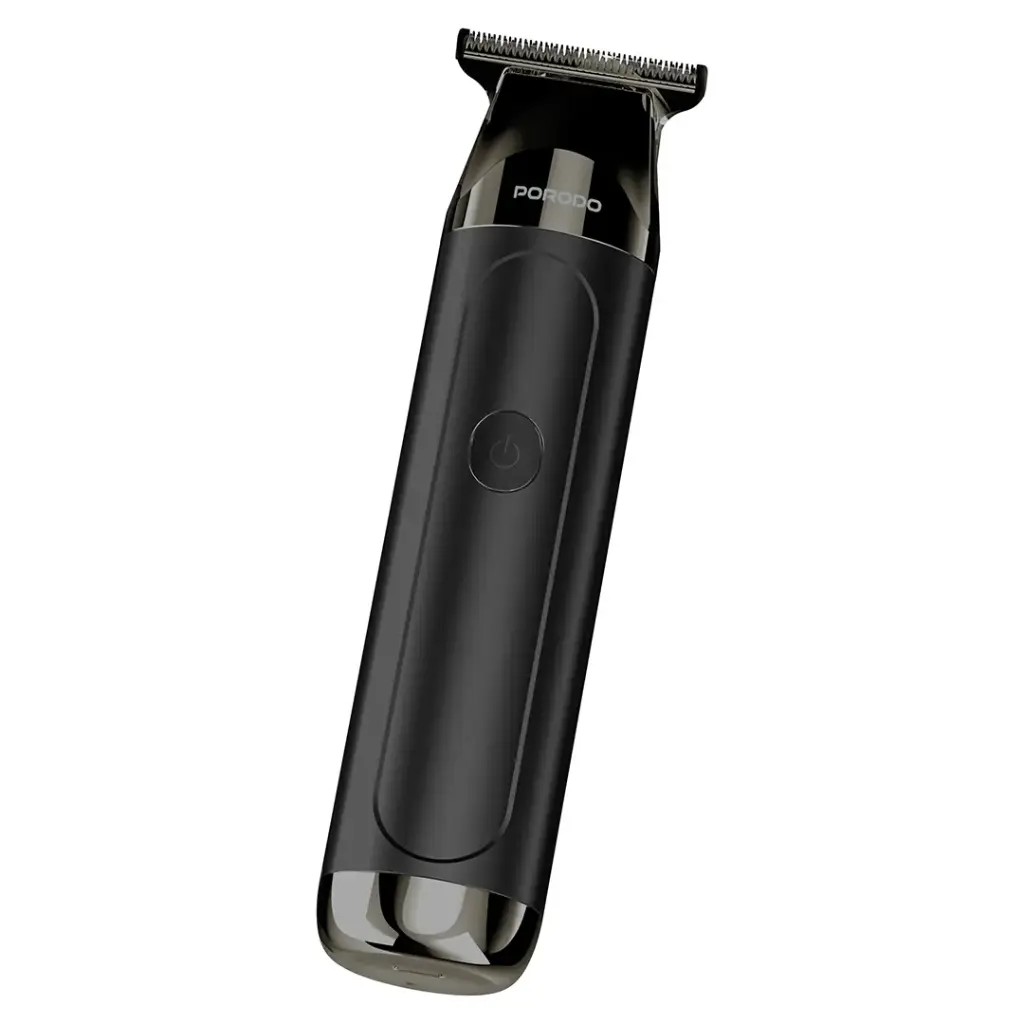 Porodo Lifestyle 8W Hair Trimmer with 3 Detachable Combs 1200mAh Black - ماكنة حلاقة 8 واط مع 3 امشاط قابلة للفصل 1200 ملي امبير من بورودو اسود
