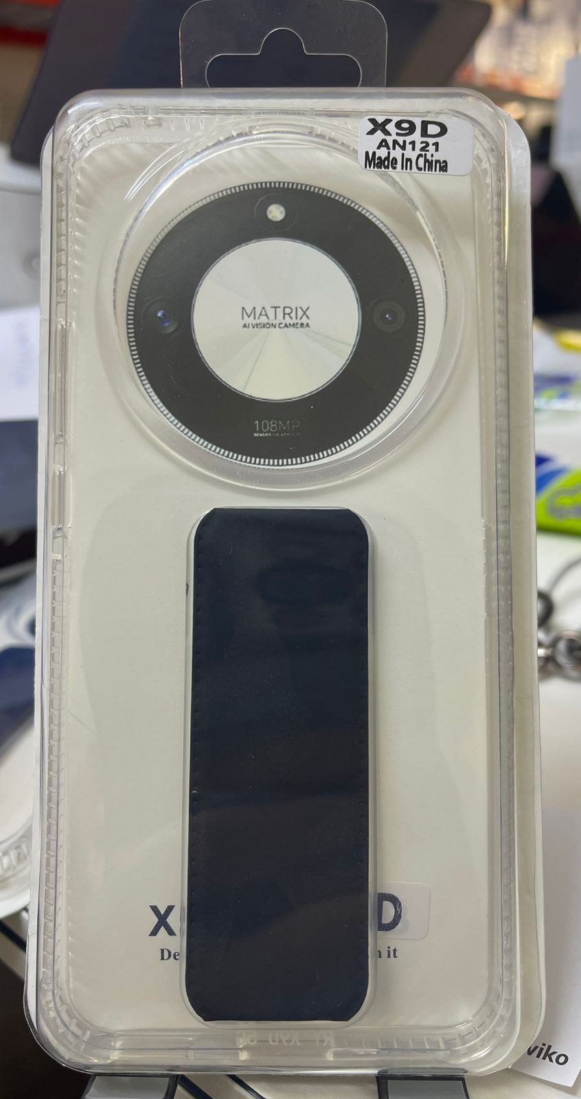 CLEAR CASE FOR HONOR X9D BLACK - كفر هونر اكس 9 دي
