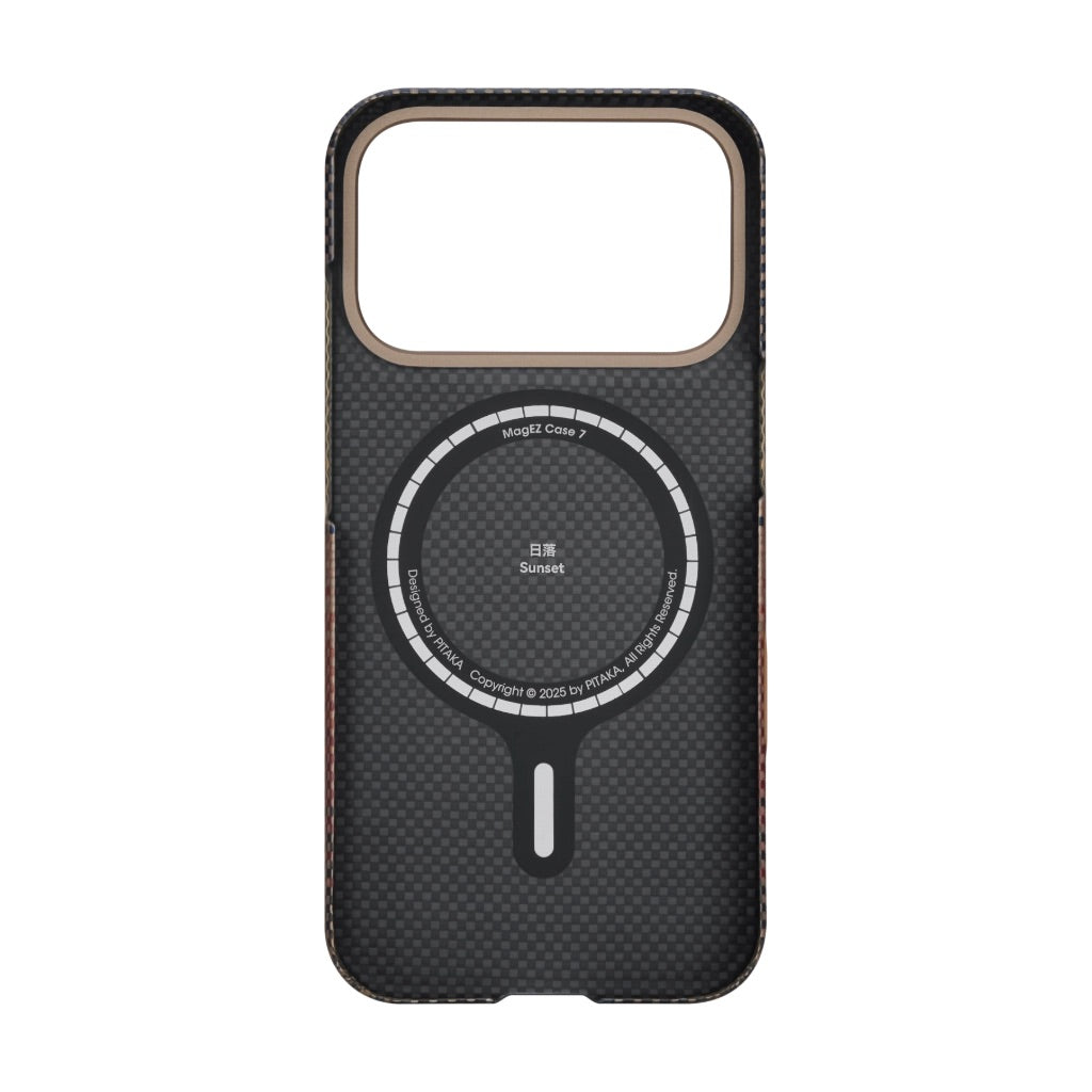 PITAKA ULTRA SLIM CASE FOR IPHONE 17 PRO MAX SUNSET - كفر ايفون 17 برو ماكس فائق النحافة ماك سيف من بيتاكا